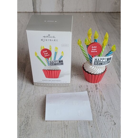 Hallmark happy big birthday customizable ornament Xmas - Picture 1 of 7